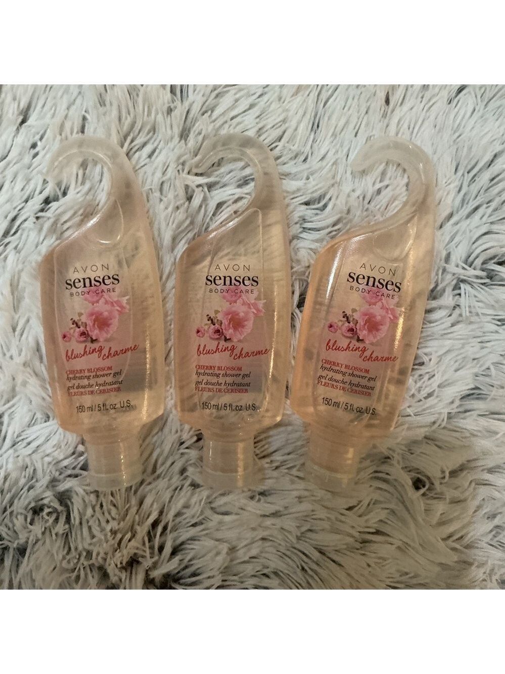 Avon Senses Cherry Blossom Hydrating Shower Gel — Bundle of 3 (150 ml)